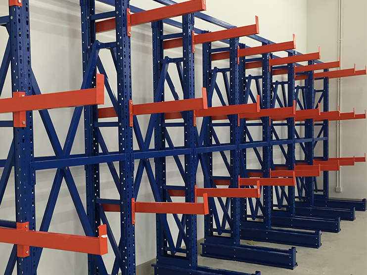 Cantilever racking is ideal for warehouses with limited space and low height